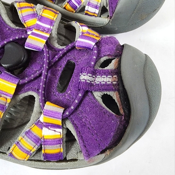 Keen Women's Purple & Orange Waterproof Strap Beach Sandals Antiodor, sz 8.5 - Picture 4 of 12
